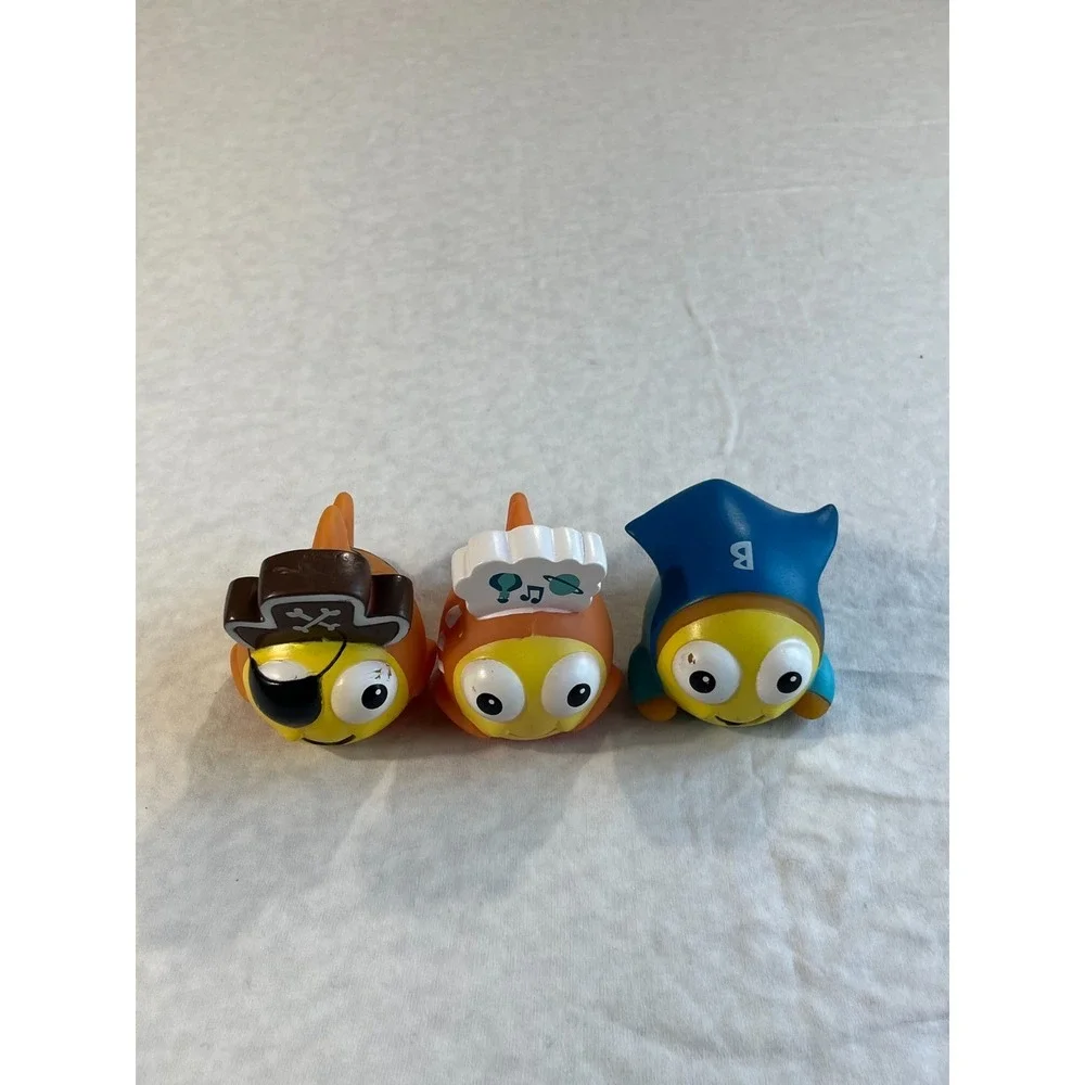 Goldfish Swim School Rubber Bath Pool Toys Lot of 3 Smile Makers‎ Bath Tub